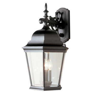 Trans Globe Lighting 51002 BK 3 Light Coach Lantern in Black